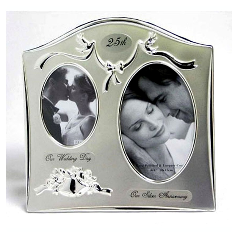 25th anniversary photo frame, engravable