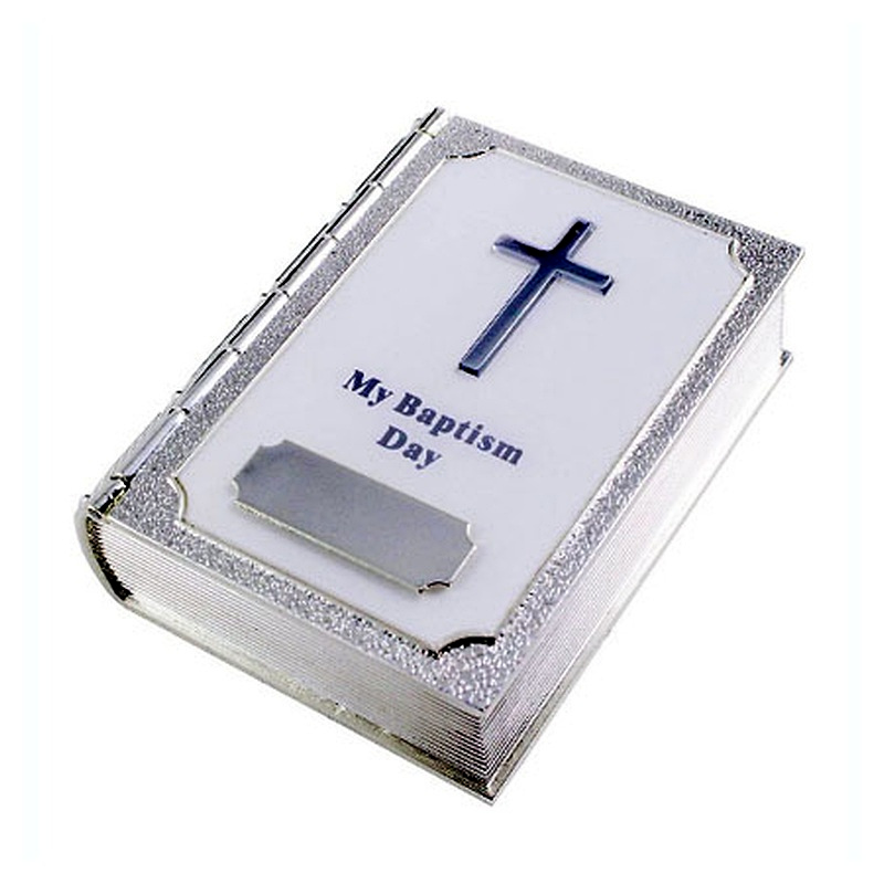Baptism Bible Trinket Box Baptism Bible Trinket Box